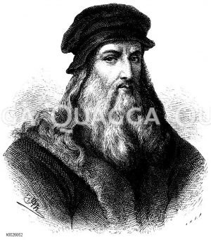 Leonardo da Vinci (1452 – 1519), Italienischer Maler, Bildhauer, Architekt, Anatom, Mechaniker, Ingenieur und Naturphilosoph [Digital]