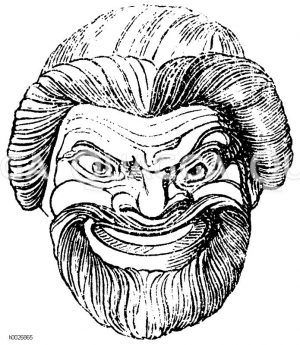 Antike Theatermaske [Digital]