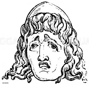 Antike Theatermaske [Digital]