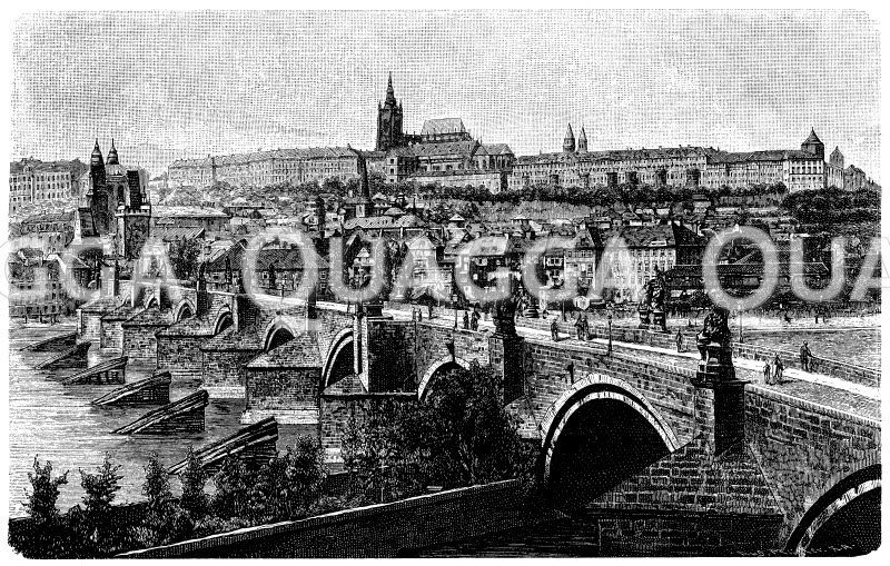 Karlsbrücke mit der Kleinseite [Digital]