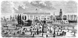 Königliches Schloß und Gustav Adolfs-Platz in Stockholm [Digital]