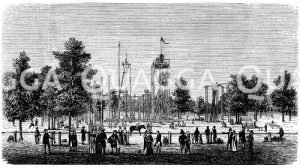 Erster Turnplatz Deutschlands in der Hasenheide zu Berlin im Jahre 1818 [Digital]