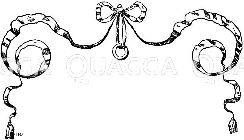 Fliegende Bänder: Bandschleife vom Entwurf zu einem Schmuck. Nach Daniel Mignot Deutsche Renaissance. [Digital]