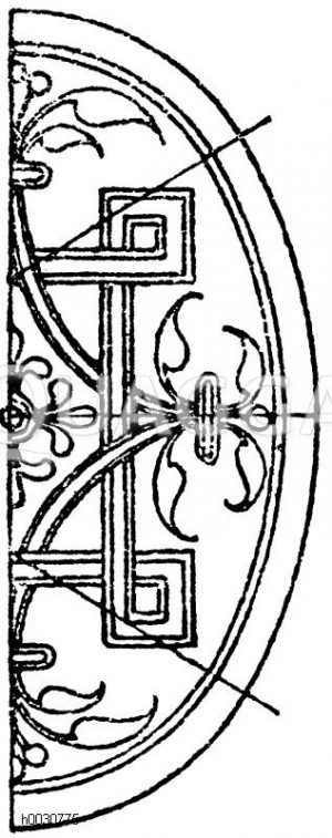 Korbbogen: Buchdeckelpressung aus dem Germanischen Museum in Nürnberg. Deutsche Renaissance. (Musterornamente) [Digital]