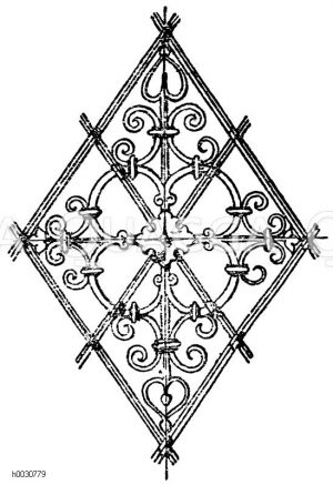 Raute: Schmiedeiserne Füllung. Deutsche Renaissance. [Digital]