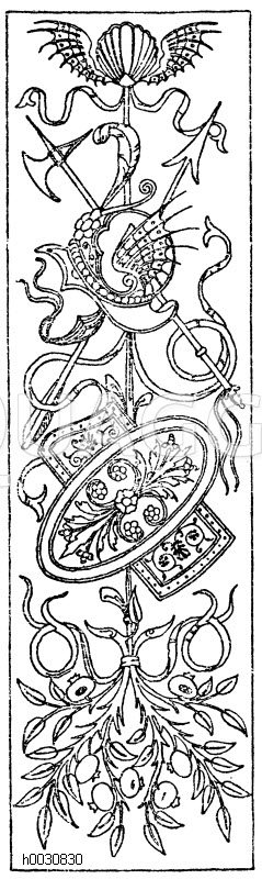 Rechteck: Intarsiafüllungen aus S. Petronio in Bologna. 1495. (Musterornamente) [Digital]