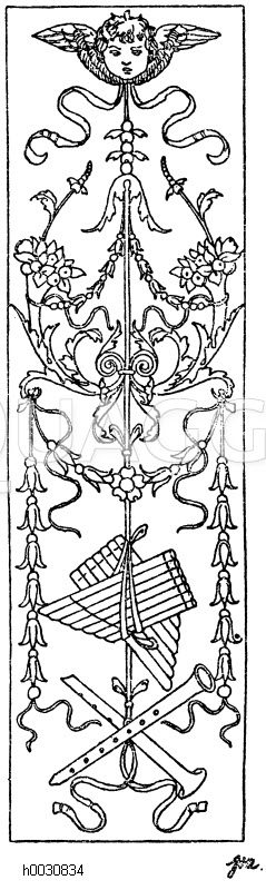 Rechteck: Intarsiafüllung aus S. Petronio in Bologna. 1495. (Musterornamente) [Digital]