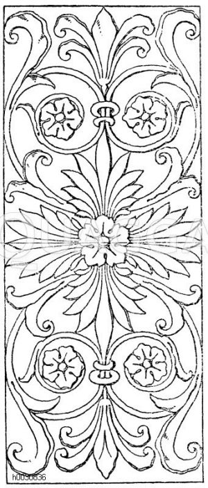 Rechteck: Marmorfüllung vom Grabmal Marzuppini in Sta. Croce in Florenz. (Jacobsthal) [Digital]