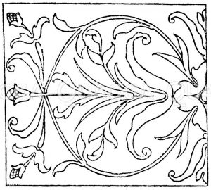 Rechteck: Intarsiafüllung von einem Schranke in Perugia. Ital. Rennaissaace. (Jacobsthal) [Digital]