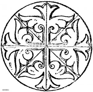 Kreis: Byzantinische Kreisfüllung aus Sta. Sofia in Konstantinopel. 6. Jahrhundert [Digital]