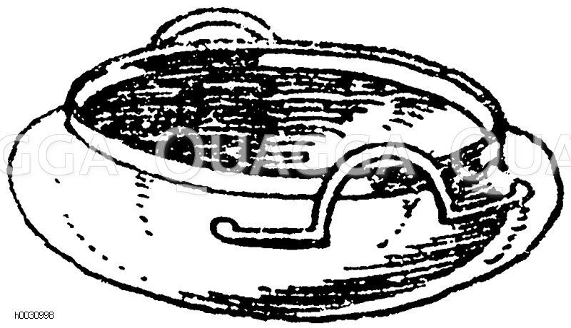 Ägyptische Schüssel mit Bügelhenkeln. Metall. (Ménard et Sauvageot) [Digital]