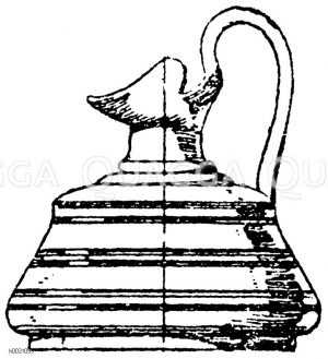 Antike Olpe aus bemaltem Ton. [Digital]