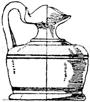 Antike Olpe aus bemaltem Ton. [Digital]