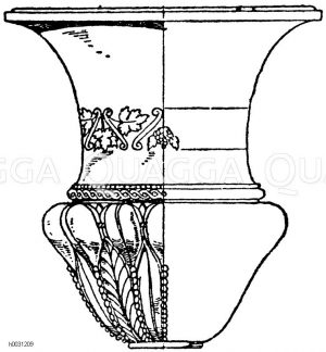 Antiker Becher aus Silber mit teilweiser Vergoldung. Gefunden in Ithaka. [Digital]