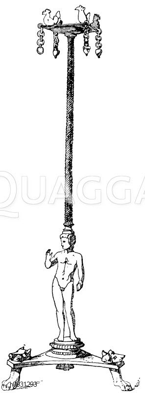 Elruskischer Bronzekandelaber,,Bibliothèque Nationale, Paris. [Digital]