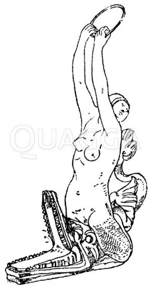 Antike Bronzelampe zum Aufhängen. (Formenschatz) [Digital]