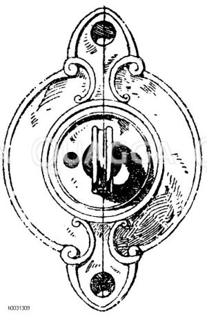 Antike Tonlampe: Antike Lampe mit Deckel und Ringhenkel, roter Ton. Vereinigte Sammlungen in Karlsruhe. [Digital]