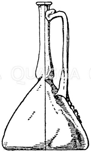 Glaskrug aus einem römischen Grab, ausgegraben bei Bingerbrück. Altertumssammlung in Wiesbaden. [Digital]