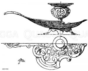 Handleuchter in Messingguss. 19. Jahrhundert. [Digital]