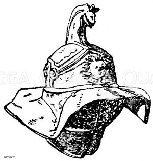 Römischer Gladiatorenhelm. Bronze. (Ménard et Sauvageot) [Digital]