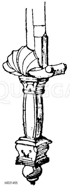 Dolchgriff aus dem Ende des 15. Jahrhunderts. Aus Basel. (Viollet-le-Duc) [Digital]