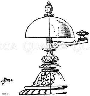 Tischglocke neueren Systems. 19. Jahrhundert. [Digital]