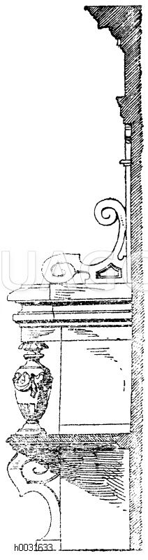 Chorstuhl: Ägyptisches Taburett in Form eines Dreifußes. (Ménard et Sauvageot) [Digital]