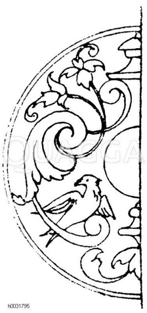 Motive zur Verzierung von Schlüsselschildchen, Dosendeckeln etc.,nach Wilhelm Visscher. 17. Jahrhundert. [Digital]