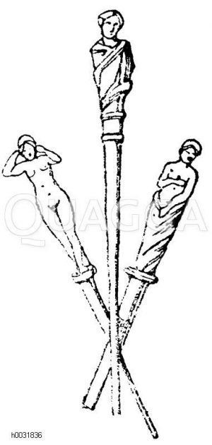 Römische Haarnadeln, gefunden in Pompeji. [Digital]