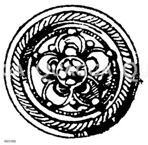 Renaissanceknopf von einer Gürtelkette. Karlsruher Ausstellung 1881. [Digital]