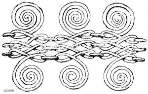 Etruskische Kette aus Bronzespiralen. Vereinigte Sammlungen in Karlsruhe. [Digital]