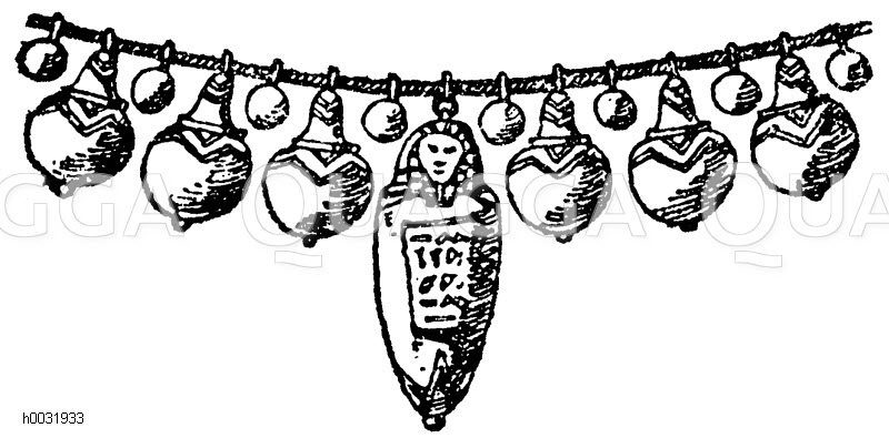 Ägyptisches Halsband. (Ménard et Sauvageot) [Digital]