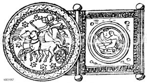 Römische Gürtelschnalle aus Silber. (Ménard et Sauvageot) [Digital]