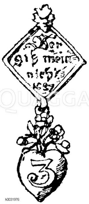 Kleiner Renaissance-Anhänger aus dem Jahre 1637. Karlsruher Ausstellung 1881. [Digital]