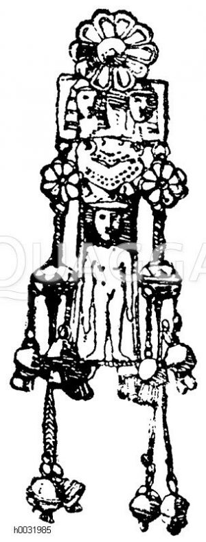 Goldener Anhänger, gefunden auf Rhodos. Louvre in Paris. (Ménard et Sauvageot) [Digital]