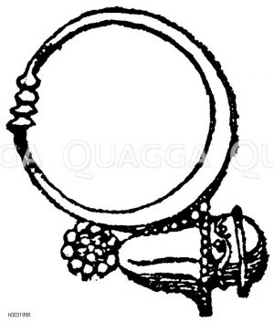 Römische Ohrgehänge. Nationalbibliothek in Paris. (L'art pour tous) [Digital]