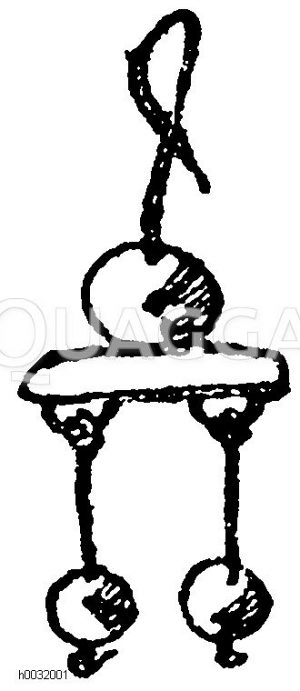 Römische Ohrgehänge. Nationalbibliothek in Paris. (L'art pour tous) [Digital]