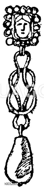 Etruskische Ohrgehänge. Louvre, Paris. (Racinet) [Digital]