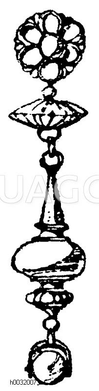 Etruskische Ohrgehänge. Louvre, Paris. (Racinet) [Digital]