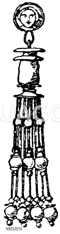 Etruskische Ohrgehänge. Louvre, Paris. (Racinet) [Digital]