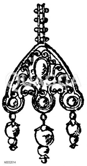 Etruskische Ohrgehänge. Louvre, Paris. (Racinet) [Digital]