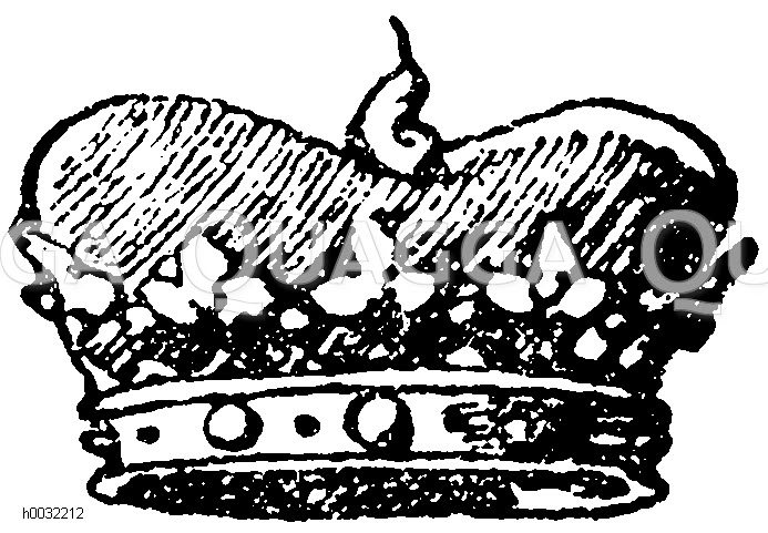 Rangzeichen und Würdezeichen: Erlauchtkrone, Stirnreif mit 