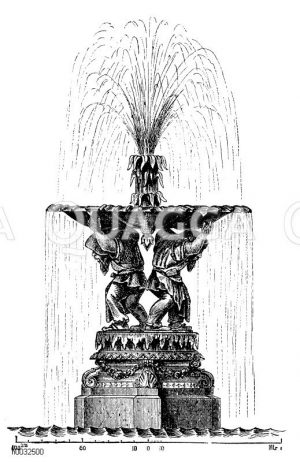 Fontaine: Gnome tragen eine Schale [Digital]