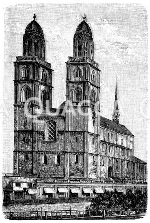 Großmünster in Zürich [Digital]