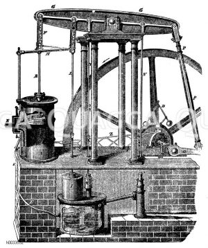 Niederdruck-Dampfmaschine, eingerichtet von James Watt [Digital]