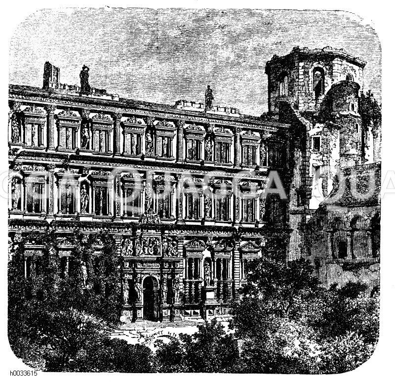 Otto-Heinrichsbau im Heidelberger Schloss [Digital]