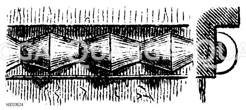 Doppelkegel. Normannische Verzierung [Digital]
