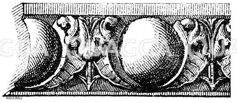 Säulenordnung. Renaissance-Eierstab. [Digital]