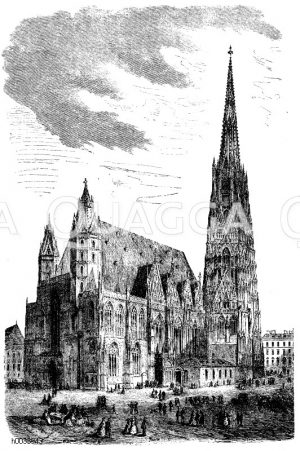 Stephanskirche zu Wien. Gotischer Baustil. [Digital]