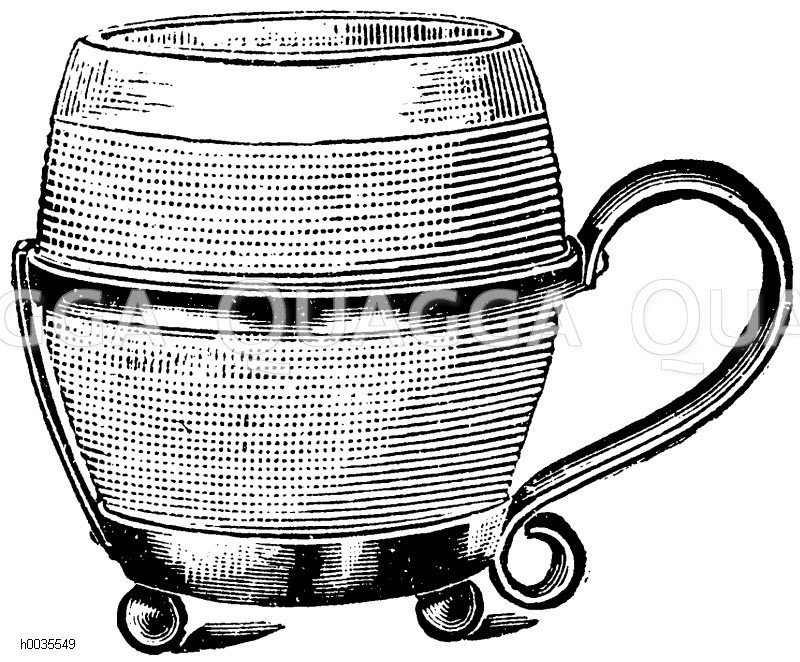 Teeglas mit Halter [Digital]